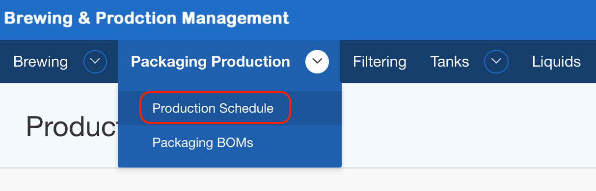 accessing production schedule