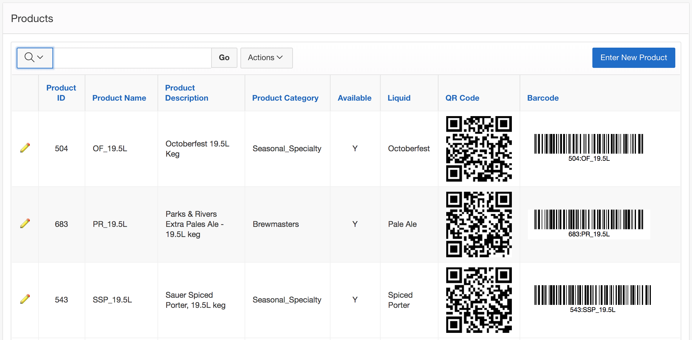 QR code and barcode
